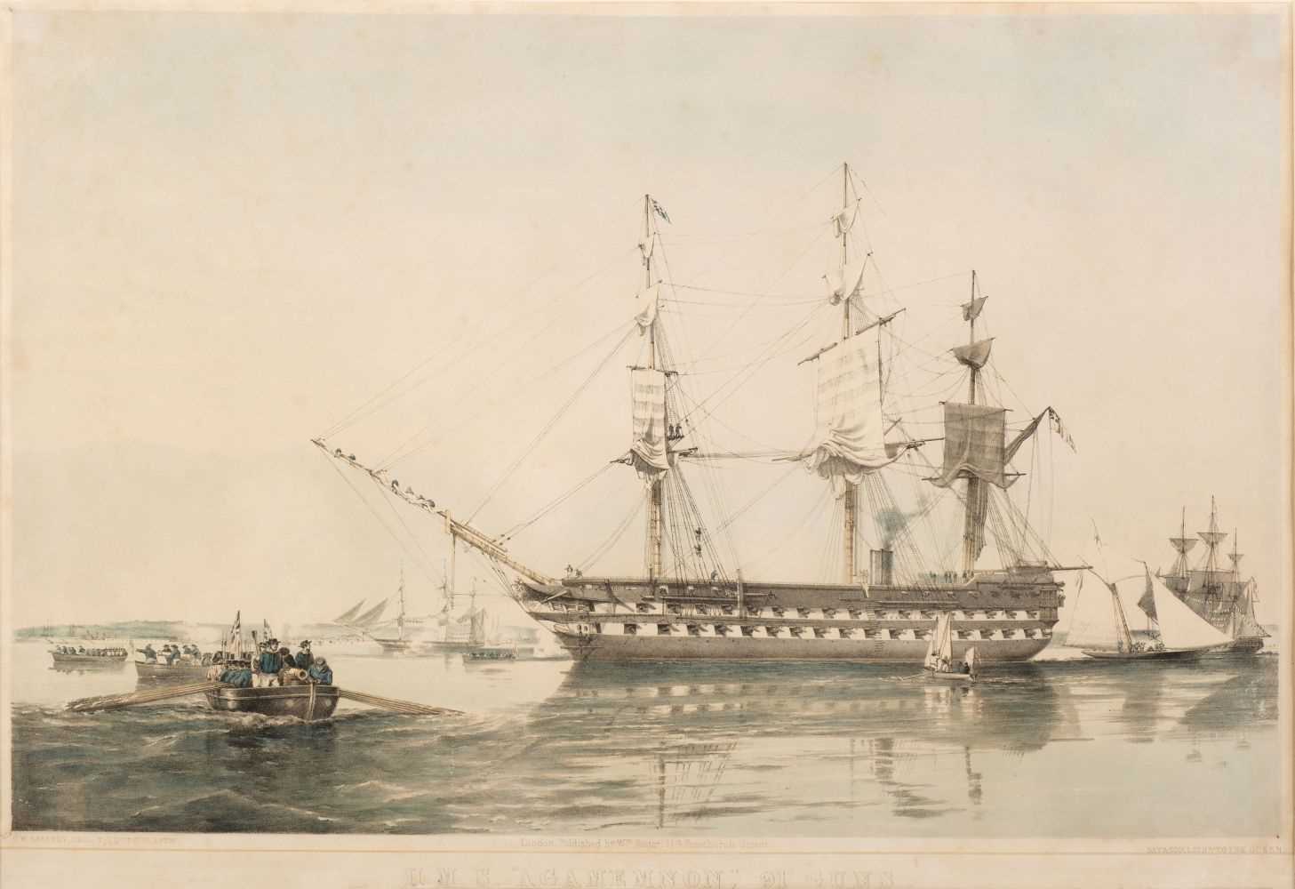 Lot 188 - Dutton (T. G.). H. M. S. Agamemnon 91 Guns, published by Wm. Foster, circa 1855