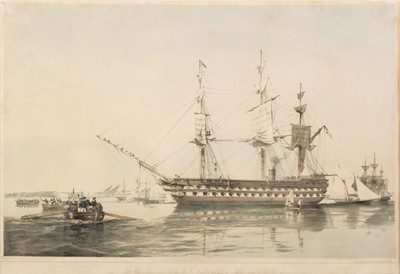 Lot 188 - Dutton (T. G.). H. M. S. Agamemnon 91 Guns, published by Wm. Foster, circa 1855
