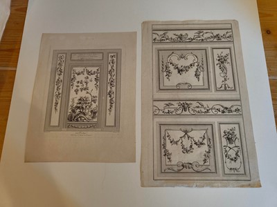 Lot 178 - Cauvet (Gilles Paul). Seven engravings of decorative panels, Paris, circa 1770