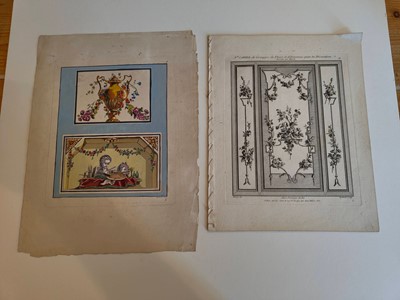 Lot 178 - Cauvet (Gilles Paul). Seven engravings of decorative panels, Paris, circa 1770
