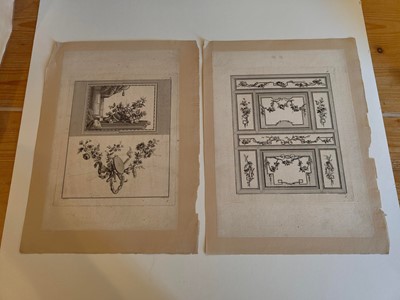 Lot 178 - Cauvet (Gilles Paul). Seven engravings of decorative panels, Paris, circa 1770