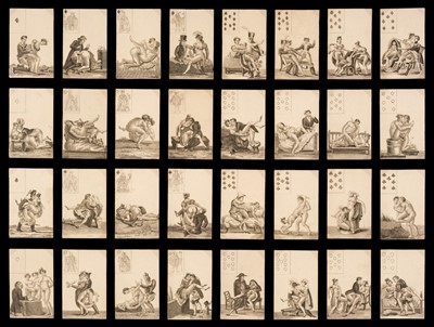 Lot 524 - French playing cards. Erotic deck, unknown maker, circa 1820