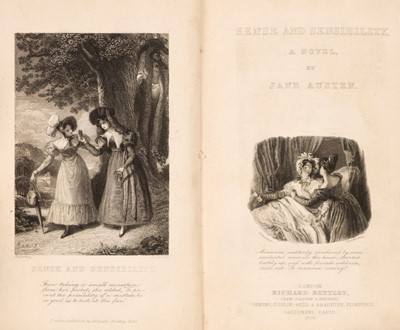 Lot 448 - Austen (Jane).  Sense and Sensibility: A Novel, 1st illustrated edition, 1833