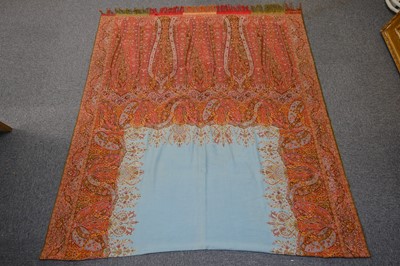 Lot 364 - Shawl. A large woven crinoline shawl, circa 1860s