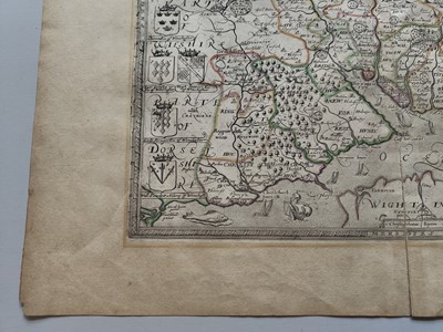 Lot 111 - Hampshire. Saxton (Christopher & Lea Philip), Hampshire by C. Saxton..., circa 1695