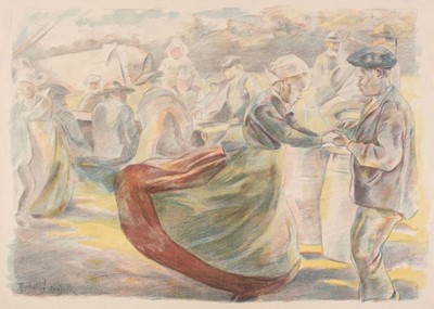 Lot 327 - Lewisohn (Raphael, 1863-1923). La danse en Bretagne, 1897, colour lithograph