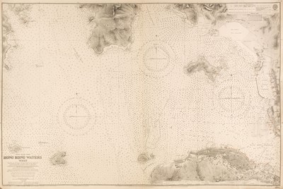 Lot 142 - Sea Charts. A Collection of 8 charts of Hong Kong and Australasia, 19th & 20th century