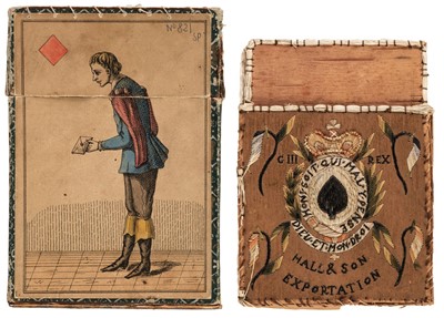 Lot 496 - Playing card boxes. A group of 20 playing card boxes, most 19th century