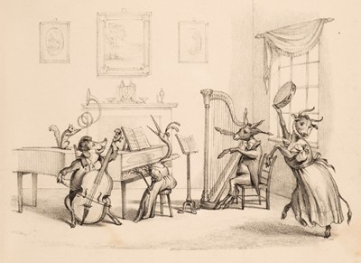 Lot 465 - Life and Adventures of Mr. Pig and Miss Crane, circa 1832
