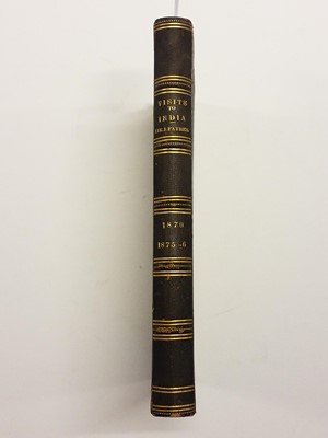 Lot 18 - Fayrer (Sir Joseph). Notes of the Visits to India of Their Royal Highnesses, 1879