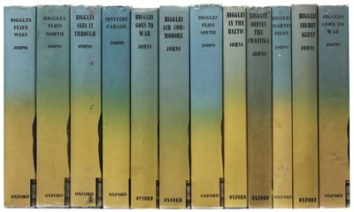 Lot 851 - Johns (W. E.). Biggles Flies West, London: Oxford University Press, 1951