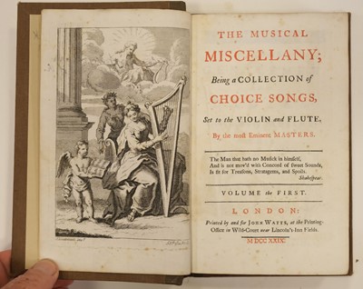 Lot 334 - Millico (Giusippe). A Second Sett of Six Songs.., 1774..., & two others