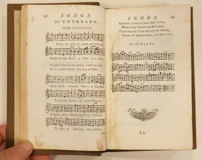 Lot 334 - Millico (Giusippe). A Second Sett of Six Songs.., 1774..., & two others