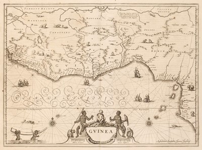 Lot 120 - Jansson (Jan). Three maps of West Africa and South America, circa 1648
