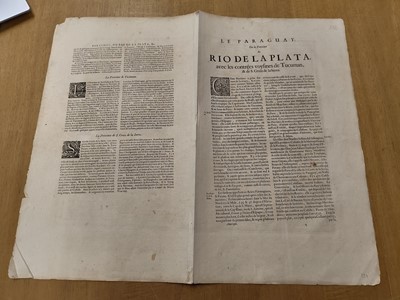 Lot 120 - Jansson (Jan). Three maps of West Africa and South America, circa 1648