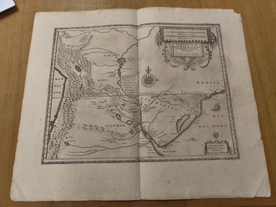 Lot 120 - Jansson (Jan). Three maps of West Africa and South America, circa 1648
