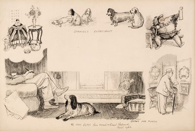 Lot 574 - Shepard (Ernest Howard, 1879-1976), ‘Spaniels Especially’, c. 1960