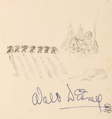 Lot 744 - Disney (Walt, 1901-1966). “Sketch Book” [of Snow White and the Seven Dwarfs], 1938