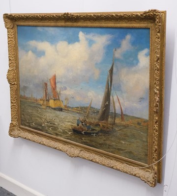 Lot 162 - Wyllie (William Lionel, 1851-1931). The Thames at Gravesend, 1913, oil on canvas