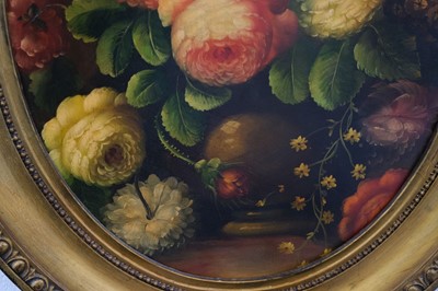 Lot 121 - Dutch School. Still Life of Flowers in a Vase, later 19th century