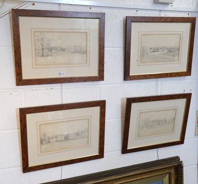 Lot 240 - Smith (John 'Warwick', 1749-1831). Views of Grove Park, Warwickshire, four original pencil drawings
