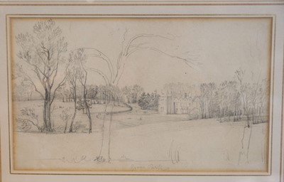 Lot 240 - Smith (John 'Warwick', 1749-1831). Views of Grove Park, Warwickshire, four original pencil drawings