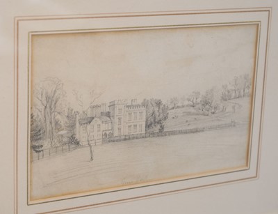 Lot 240 - Smith (John 'Warwick', 1749-1831). Views of Grove Park, Warwickshire, four original pencil drawings