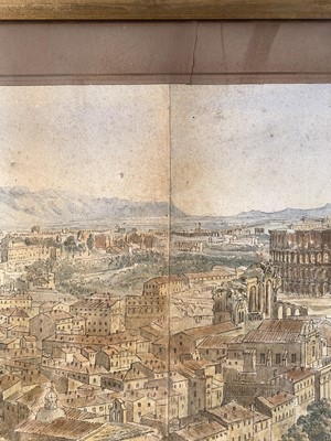Lot 65 - Harford (John Scandrett, 1787-1866). View of Rome from Tower of Capitol, 1816