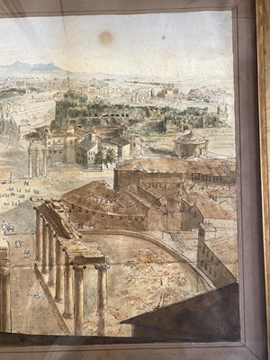 Lot 65 - Harford (John Scandrett, 1787-1866). View of Rome from Tower of Capitol, 1816