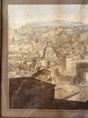 Lot 65 - Harford (John Scandrett, 1787-1866). View of Rome from Tower of Capitol, 1816