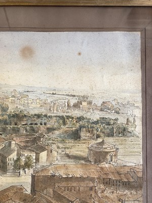 Lot 65 - Harford (John Scandrett, 1787-1866). View of Rome from Tower of Capitol, 1816