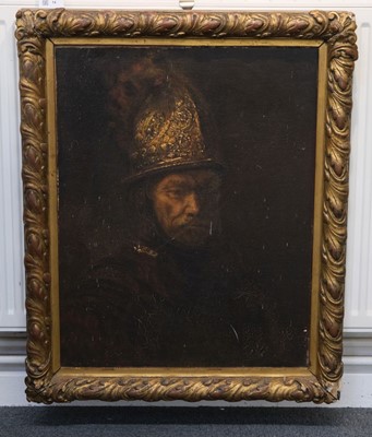 Lot 14 - After Rembrandt (1606-1669). Man with the Golden Helmet, later 18th-century