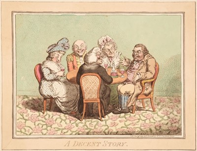 Lot 100 - Gillray (James). A Decent Story [and] Push-Pin, H. Humphrey, 1795 & 1797