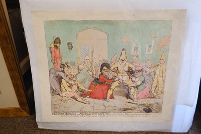 Lot 223 - Gillray (James). Flannel Armour - Female Patriotism..., H. Humphrey Novr. 18th 1793