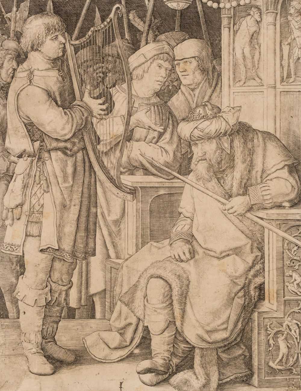 Lot 21 - Van Leyden (Lucas, 1494-1533). David Playing the Harp before Saul, circa 1508