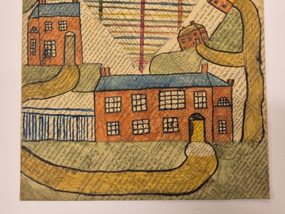 Lot 347 - Folk Art. A hand-painted envelope, circa 1813