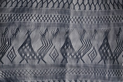 Lot 329 - Clothing. A rare blue sprang sash, probably Hungarian or Turkish, circa 1620