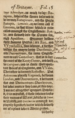 Lot 269 - Llwyd (Humphrey). The Breviary of Britayne ..., 1573