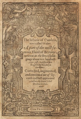 Lot 275 - Caradoc (of Llancarfan, Saint). The Historie of Cambria, 1584