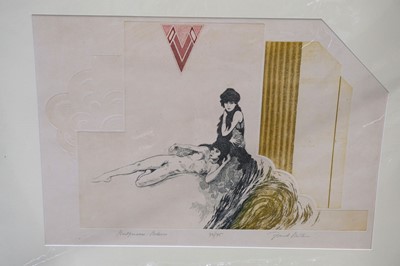 Lot 225 - Hermes (Gertrude, 1901-1983). Bullfight 3, 1954, woodcut on laid paper..., and one other / Martin (Frank, 1921-2005). Sèvres Babylone, circa 1981, colour etching