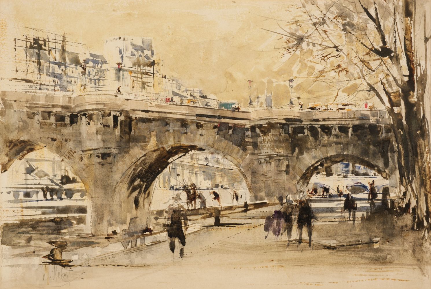 Lot 335 - Walcot (William, 1874-1943). Pont Neuf,