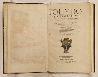 Lot 266 - Binding for Queen Mary I of England and Ireland. Polydori Vergilii Urbinatis Anglicae... , 1555