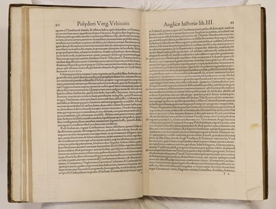 Lot 266 - Binding for Queen Mary I of England and Ireland. Polydori Vergilii Urbinatis Anglicae... , 1555