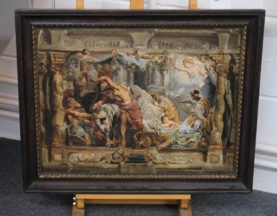 Lot 13 - After Peter Paul Rubens (1577-1640). The Triumph of the Eucharist over Idolatry