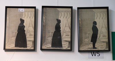 Lot 101 - Metford (Samuel, 1810-1896). A group of three silhouettes..., 1846