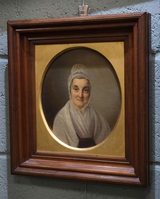 Lot 109 - Quaker Portraits. A group of six head and shoulder portraits..., circa 1850s