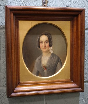 Lot 109 - Quaker Portraits. A group of six head and shoulder portraits..., circa 1850s