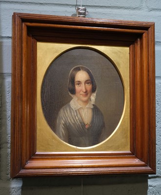 Lot 109 - Quaker Portraits. A group of six head and shoulder portraits..., circa 1850s