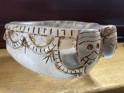 Lot 584 - Tibetan Vessel. A rock crystal skull cap bowl (kapala)