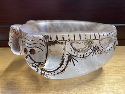 Lot 584 - Tibetan Vessel. A rock crystal skull cap bowl (kapala)